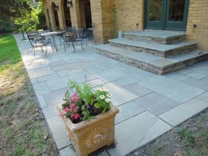 Full Color Patio & Steps with Colonial Stone Risers